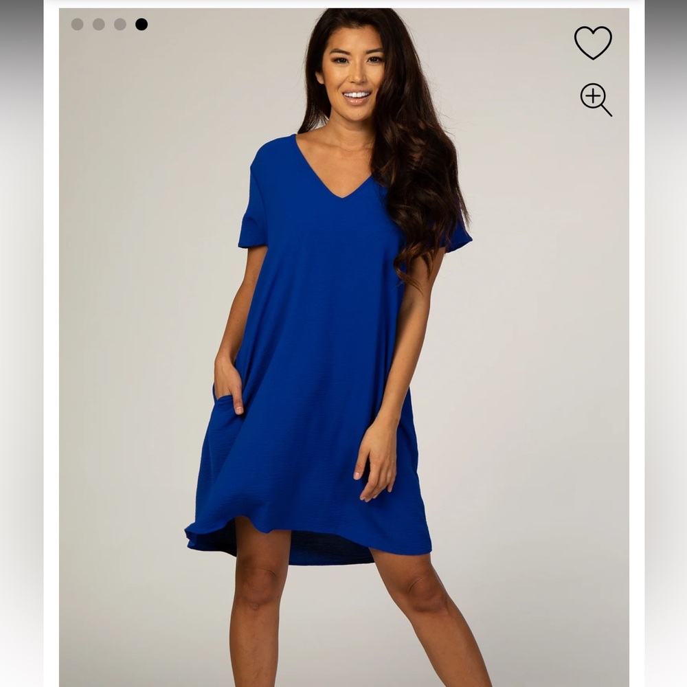Pinkblush Royal Blush short sleeve dress w/ pockets, Small - Picture 4 of 9